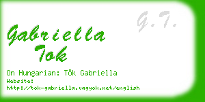 gabriella tok business card